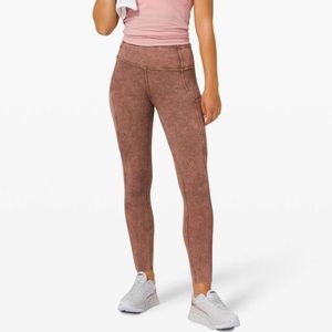 Lululemon Fast and Free Tight II 25" Ice Dye